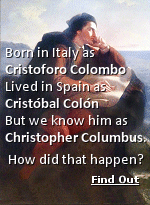 Born in Italy, Columbus likely changed his name to Coln to sound more Spanish when he moved to Spain.  It should be obvious this English-sounding name that we know him by, Christopher Columbus, wasn't the name he himself used. In fact, his name in Spanish was altogether different: Cristbal Coln. But why are his names in English and Spanish so divergent? Learn more by reading the article.